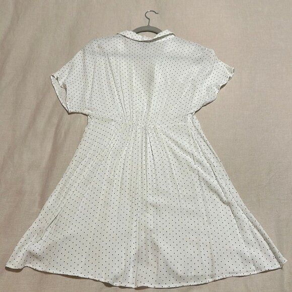 Forever 21 White Polka Dot Cover-Up Dress Size Large - Picture 5 of 6